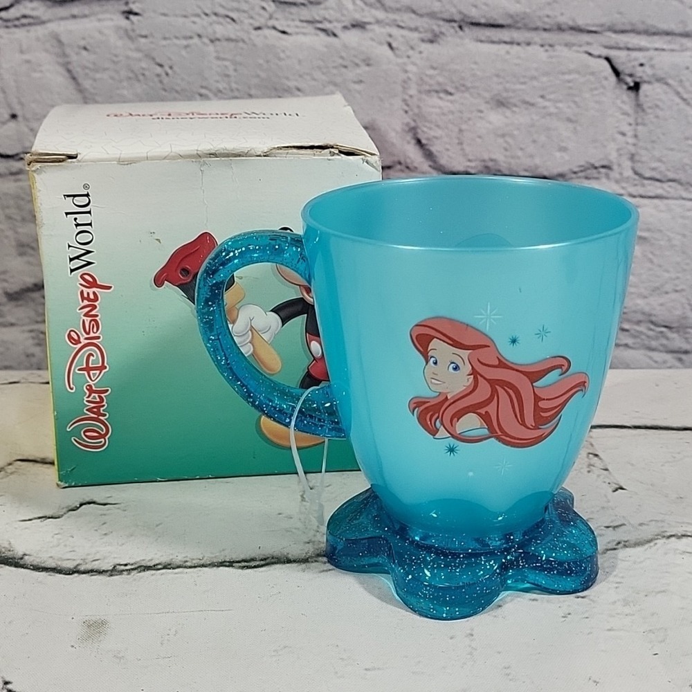 Walt Disney World Little Mermaid Ariel‎ Melamine Cup Mug With Box